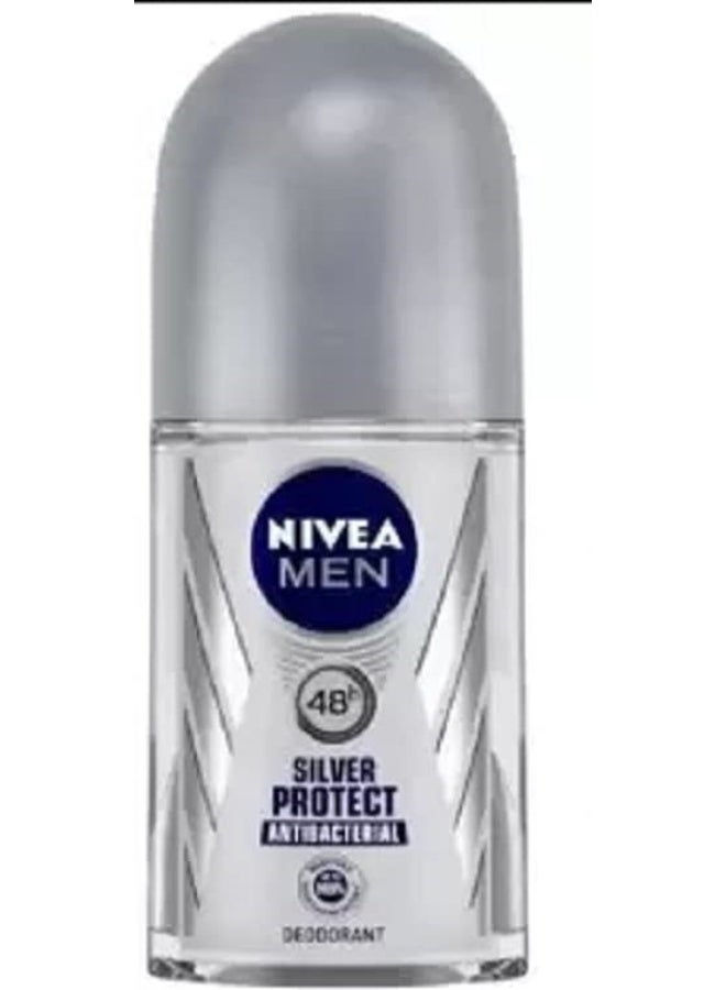 نيفيا مجموعة مزيل العرق نيفيا رول أون، سيلفر بروتكت، فريش ناتشورال، فريش أكتيف، 50 مل لكل مزيل عرق رول أون - للرجال (150 مل، عبوة من 3 قطع) - Image 4